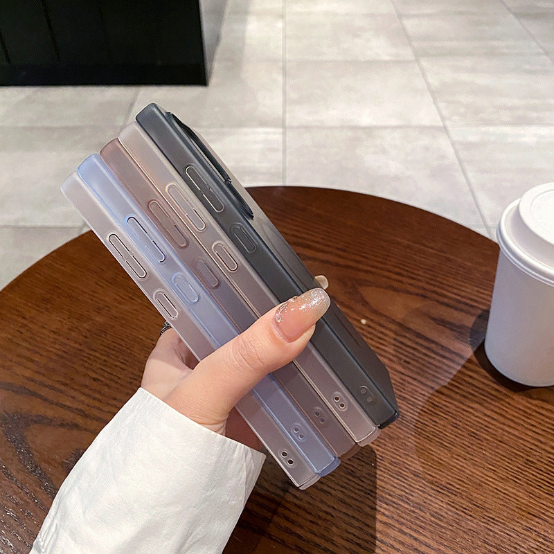 Housse de téléphone magnétique anti-dérapante de glace de coquille dure de Pc
