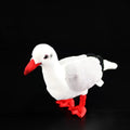 Cadeau de simulation de poupée en peluche de goéland rouge
