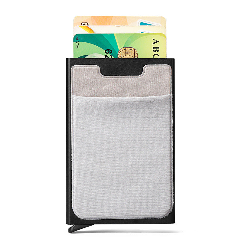 Aluminium alliage automatique boîte de carte pop-up antivol Porte-carte bancaire