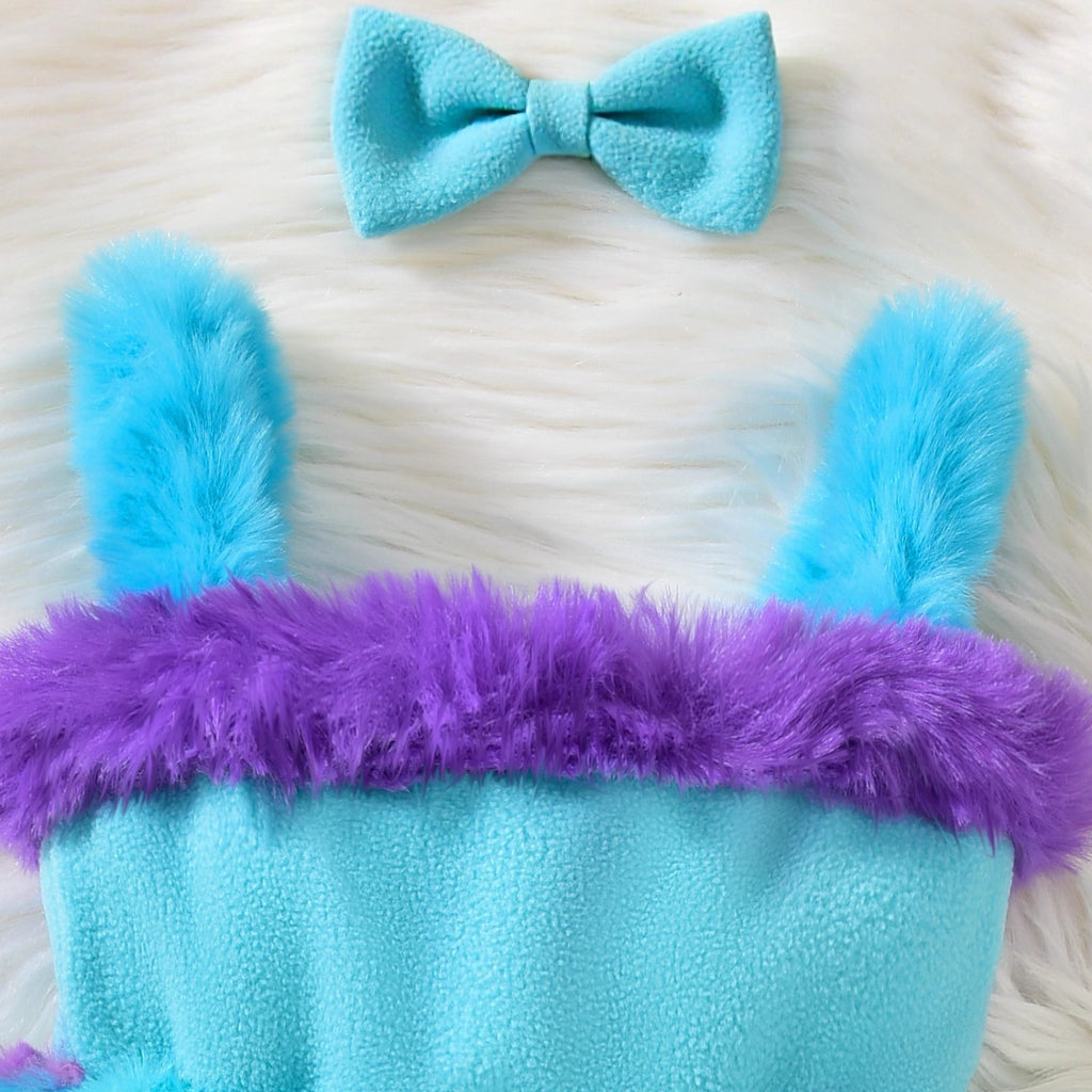 Robe de dessus de laine de sangle bébé fille