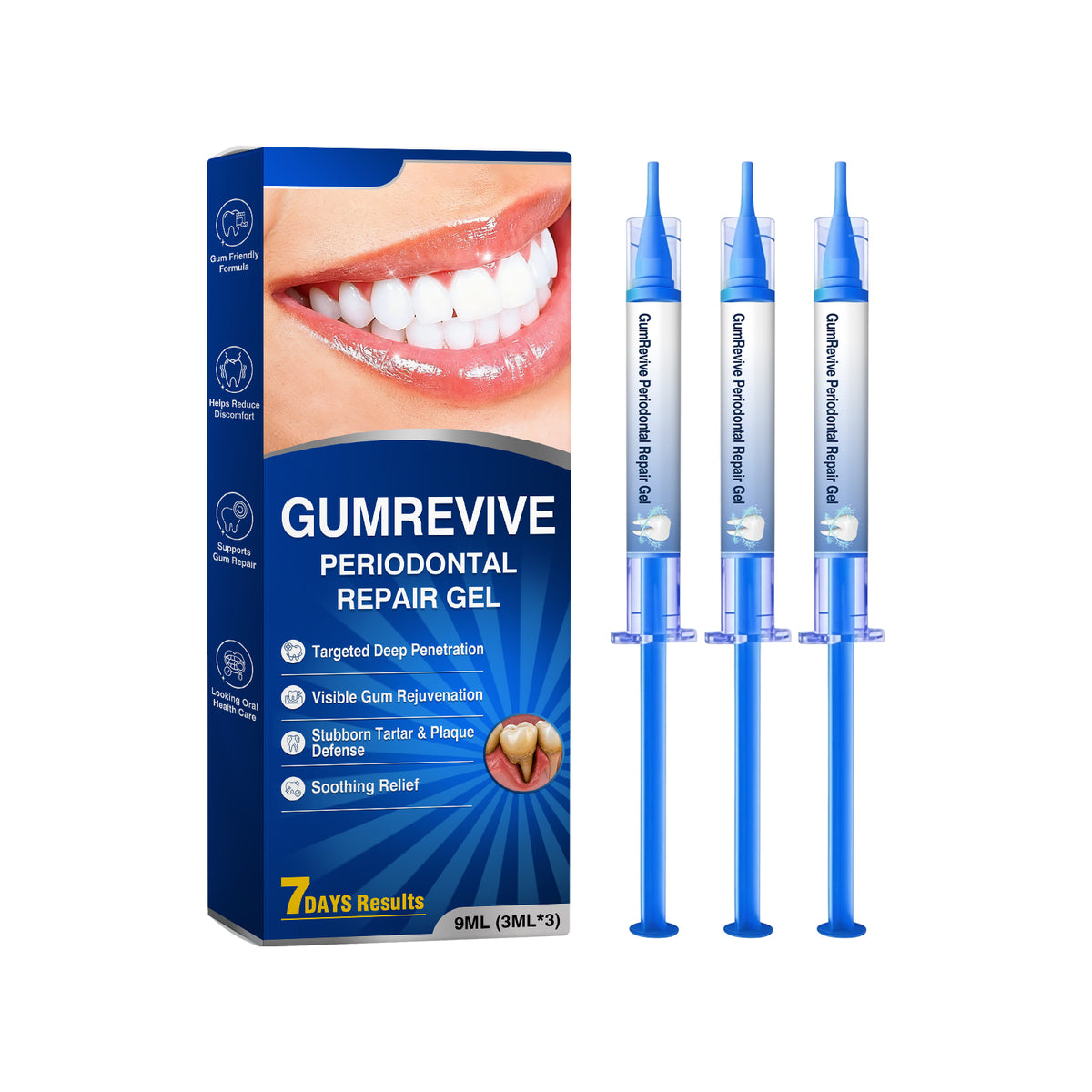 Gel de réparation de dents 9ml 3ml X 3 Boîte