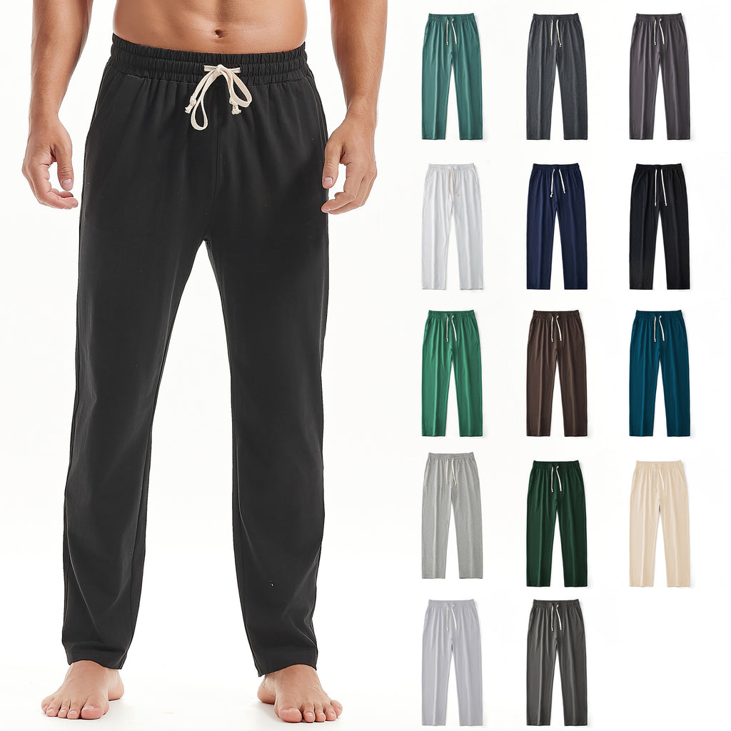 Pantalons de sport tout-terrain pour hommes couleur solide
