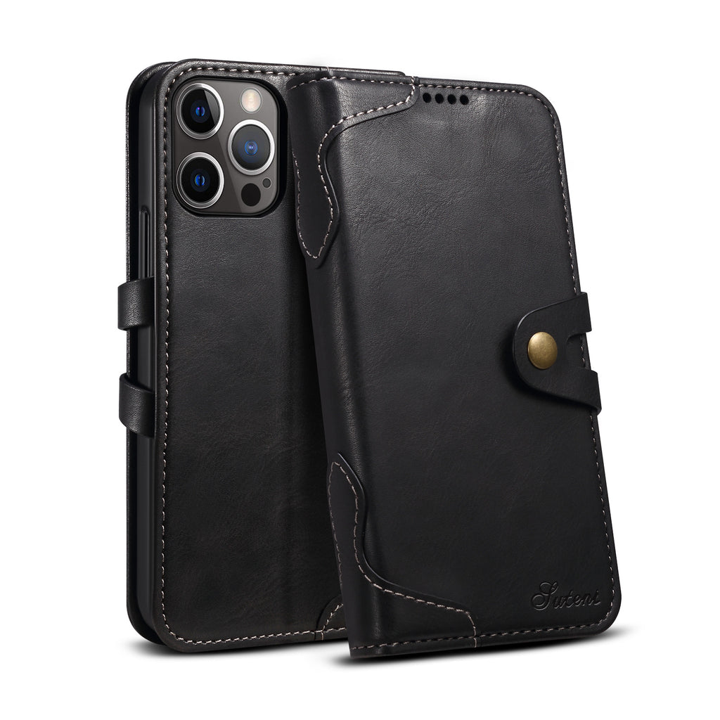 Étui de téléphone Flip sac portefeuille en cuir