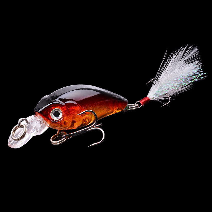 45cm Lure Rock petit gros homme avec plumes