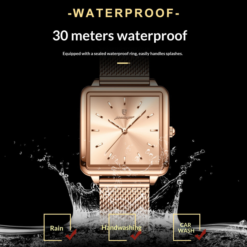 Femmes Quartz Square Watch