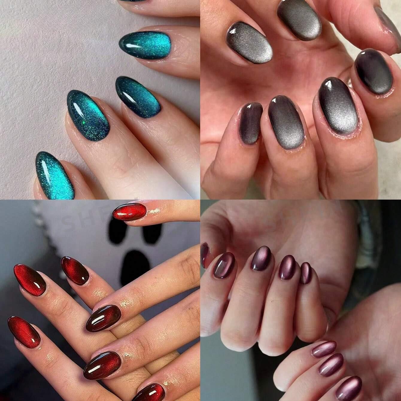 Chat oeil 4 couleur Combo ongles portables Conseils pour les manucures