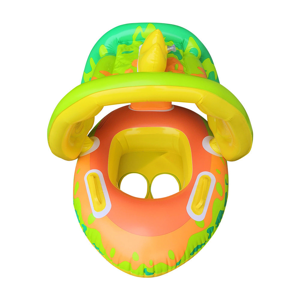 Enfants Bagues de natation Gonflable amovible Canopy Seat Ring Pvc Baby Baignade Chi