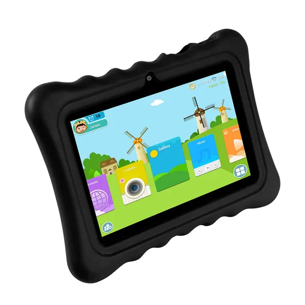 Boîtier en silicone résistant aux chocs avec support pour tablettes de 7'