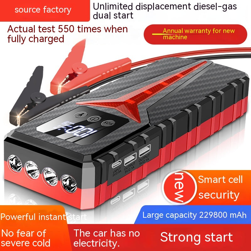 Automobile Emergency Start Source d'alimentation Grande capacité en plastique Trésor électrique