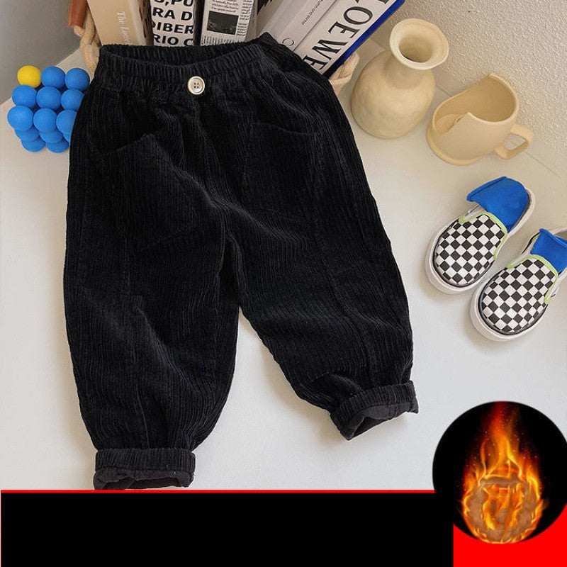 Pantalons d'automne et d'hiver pour enfants Pantalons en coton Corduroy