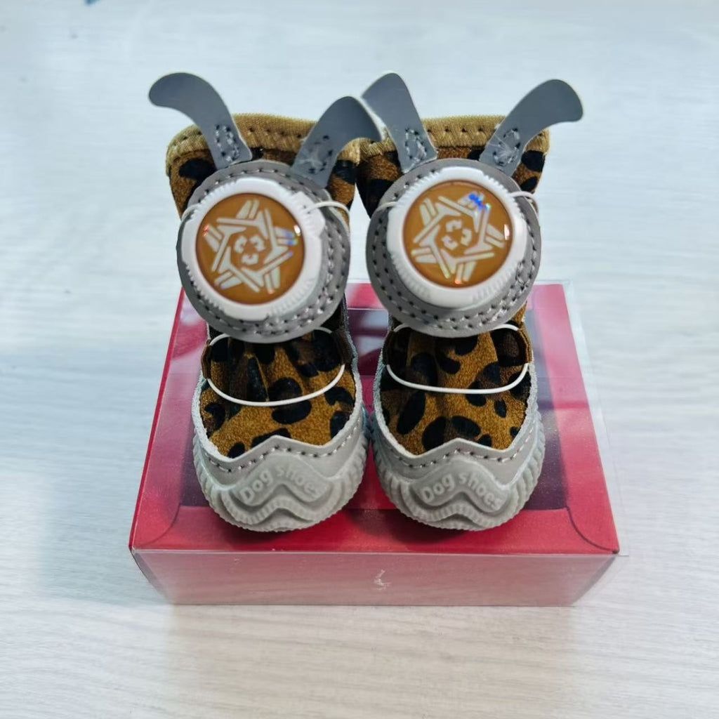 Chaussures pour animaux de compagnie, tissu Mesh, bouton rotatif, petits chiens