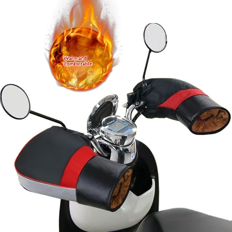 Gants thermiques anti-vent pour vélo électrique chaud