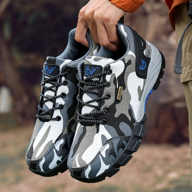 Camouflage Randonnée en plein air Hommes Respirant Bas-top Trekking Sneakers pour l'entraînement militaire