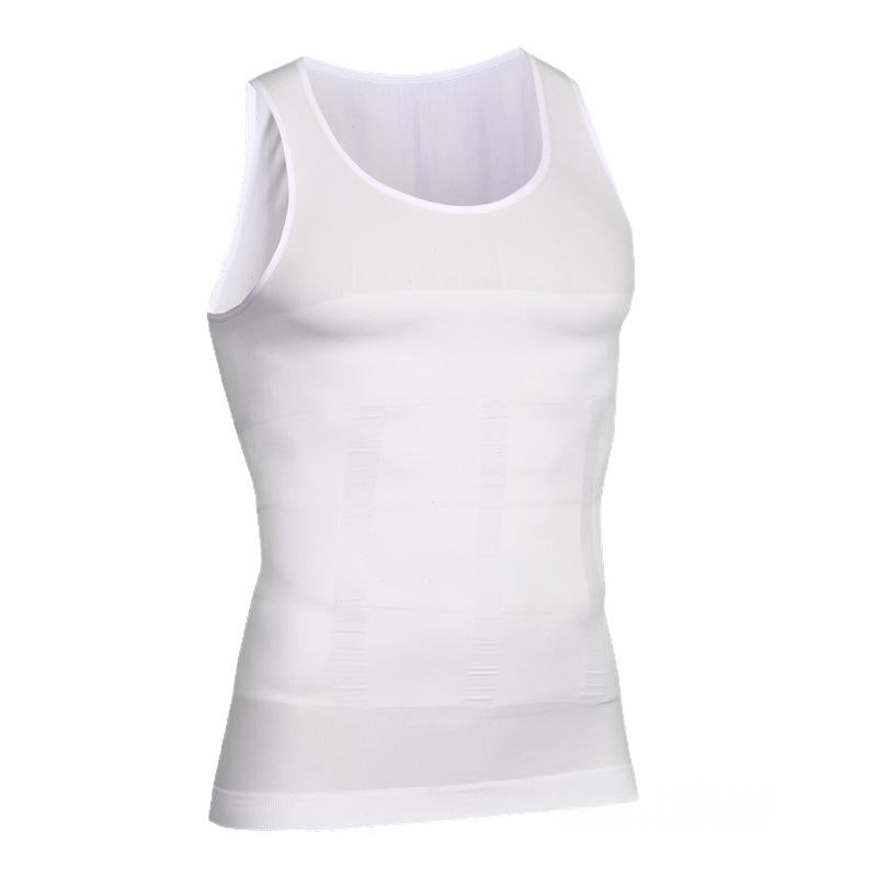 Sans couture Hommes Tummy-Contrôle Compression Corps-Former Veste Top