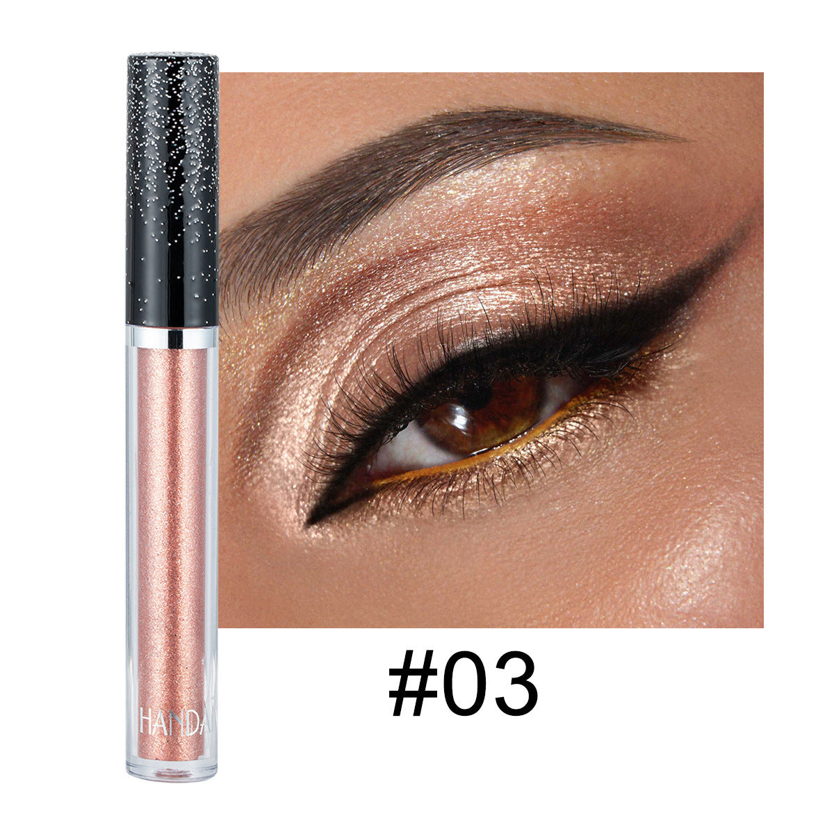 Diamant 12 couleurs Liquid Eye Shadow psychédélique Pearlescent