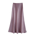 Jupe en satin acétate pour femmes
