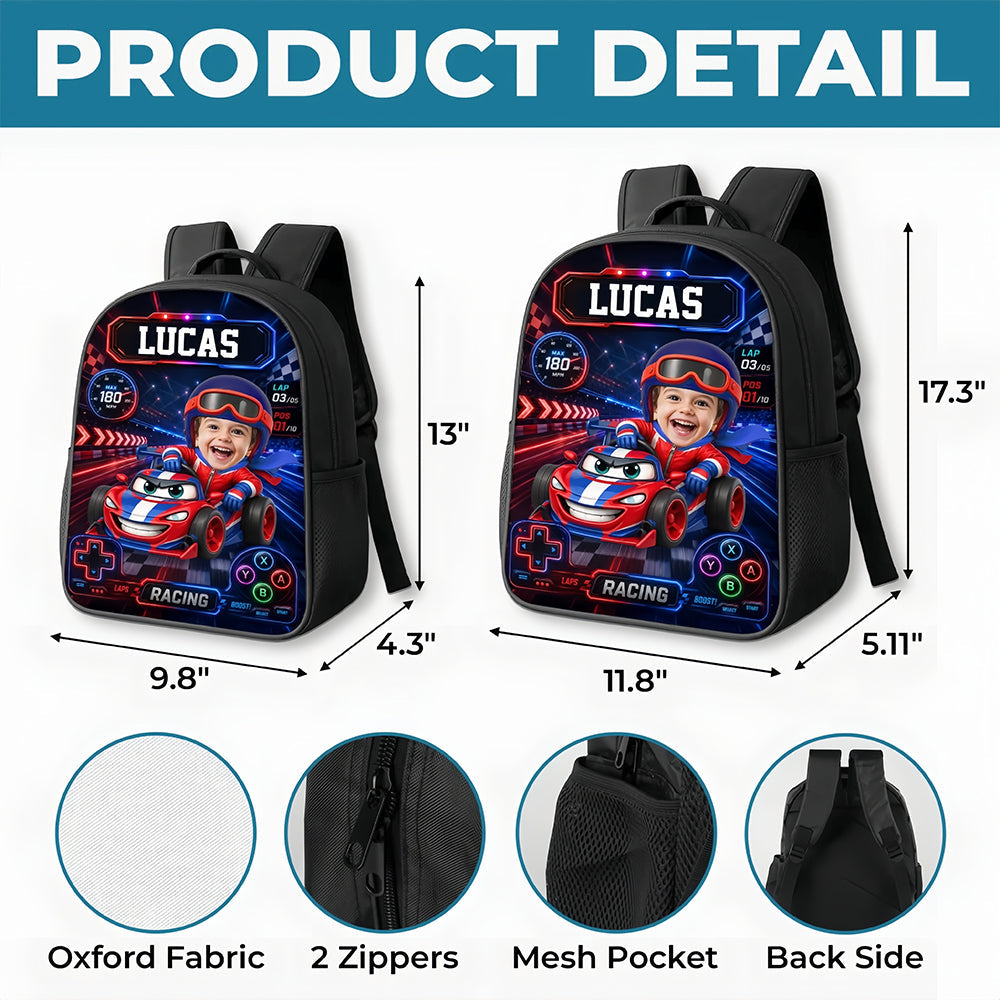 Custom Photo Kids Front Printed Backpack Personnalisé Retour à l'école Cadeaux pour enfants Cruisi