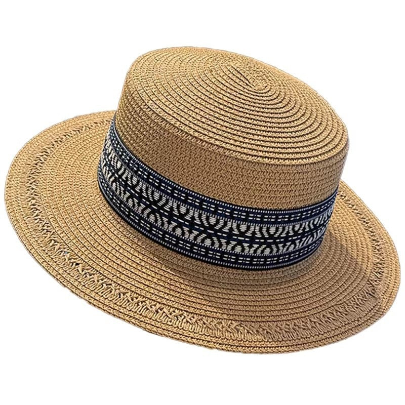 Chapeau de soleil à large bord pour les vacances d'été sur la plage