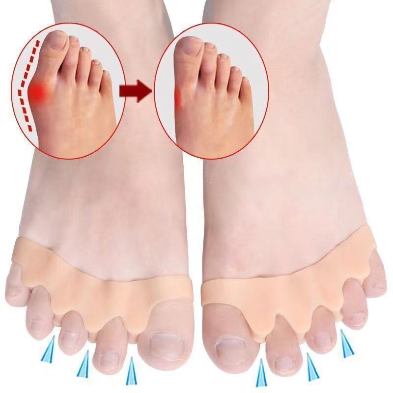 Séparateur d'orteils en silicone pour gros orteils