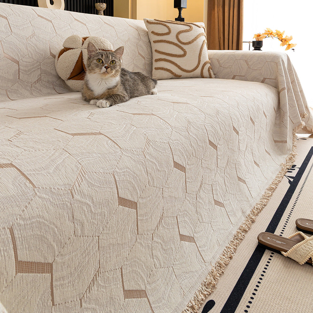 Minimaliste Light-Luxury Chenille Non-Slip Cat-Proof Sofa Cover