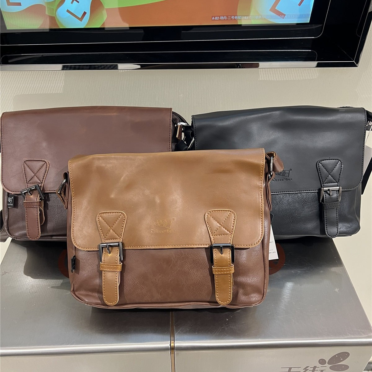 Sac de Messenger de Mode Retro Homme Japonais et Coréen Casual