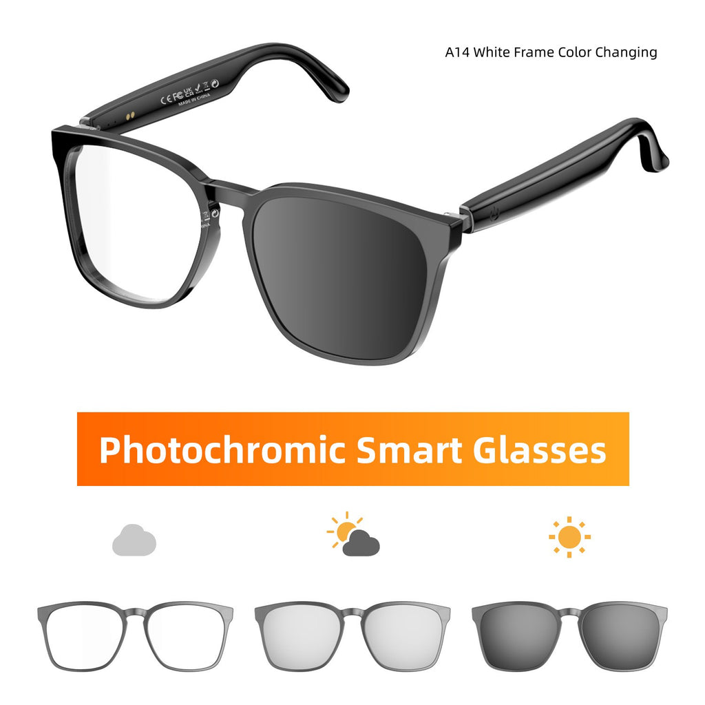 Ai Traduction Smart Glass Photochromique Bluetooth sans fil