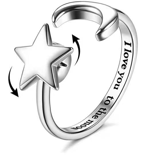 Lettering ajustable soulage l'anneau rotatif anxieux