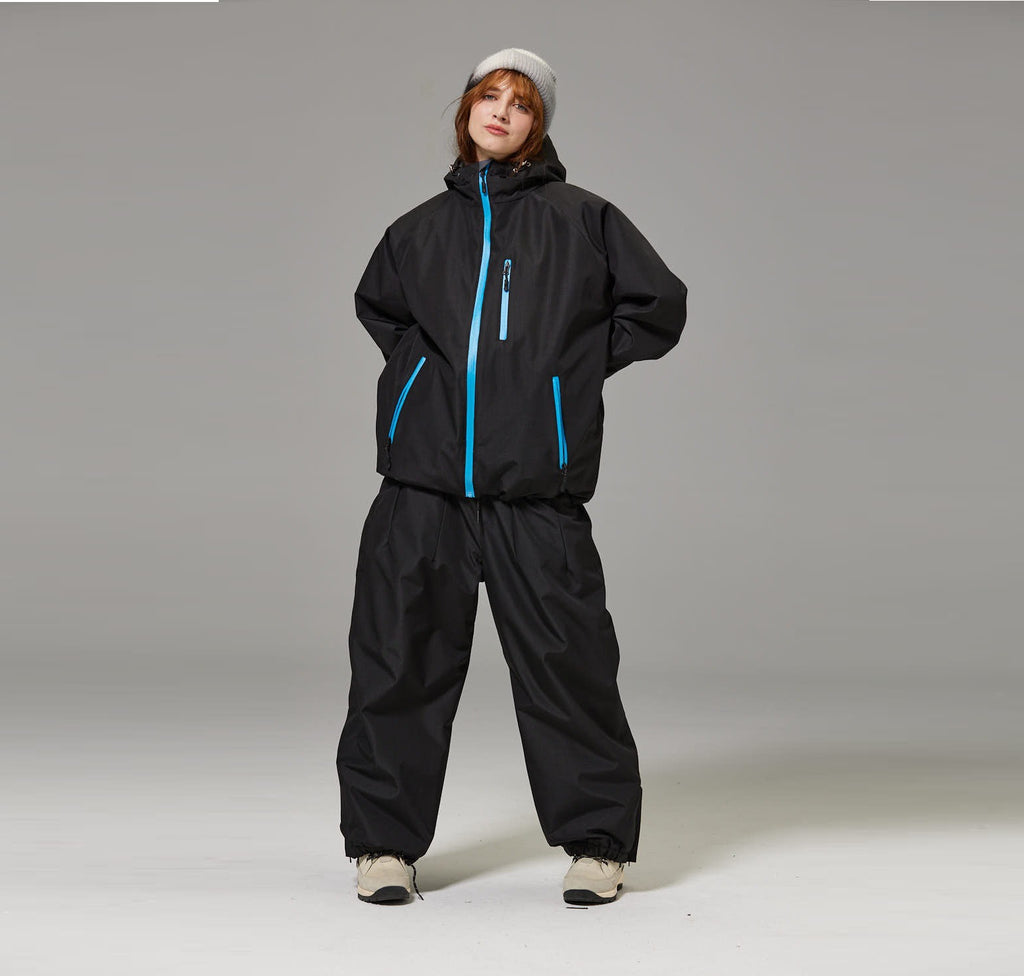 Ensemble de costumes de ski à l'épreuve du vent et de l'eau unisexe