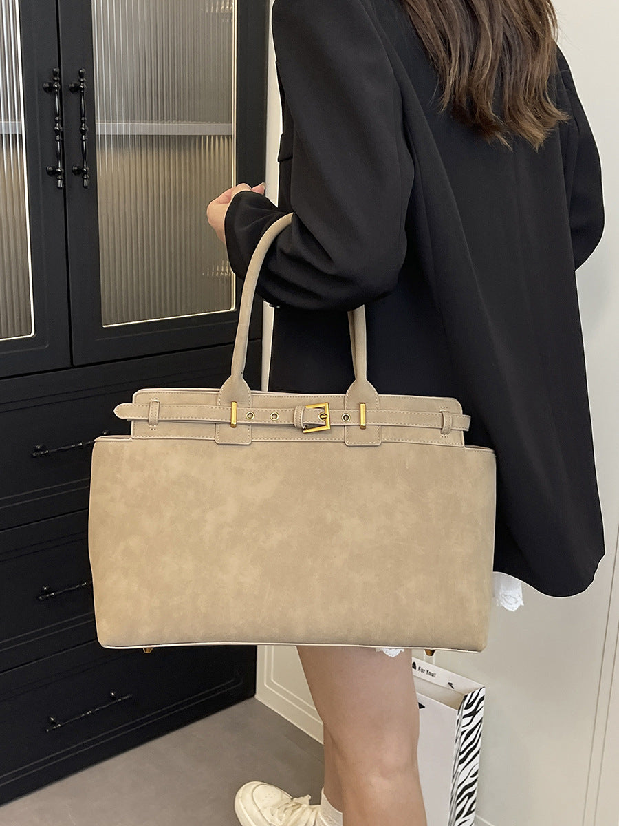 Sac à bandoulière vintage Matte de grande capacité
