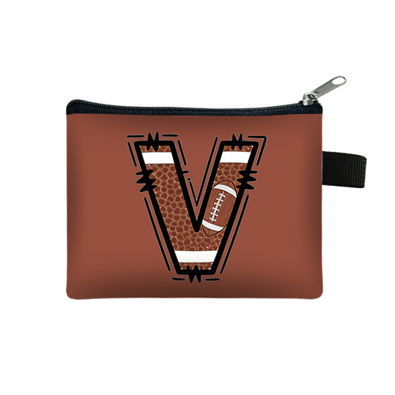 Creative Baseball Themed Lettre Coin Purse