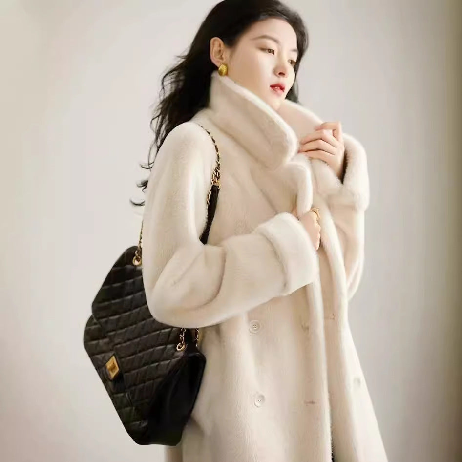 Manteau souple pour femmes au design unique en une seule pièce
