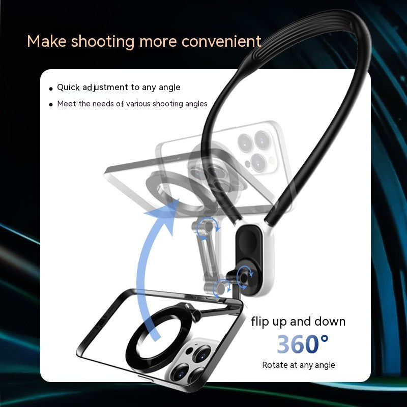 Cou suspendu Téléphone mobile Caméra de sport Support magnétique