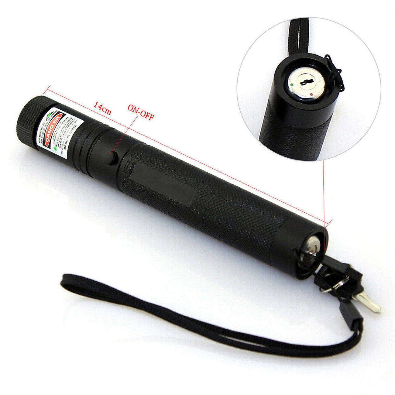 Stylo pointeur laser vert lumière visible faisceau Lazer Torche 532nm 1mw USB rechargeable Flashlig