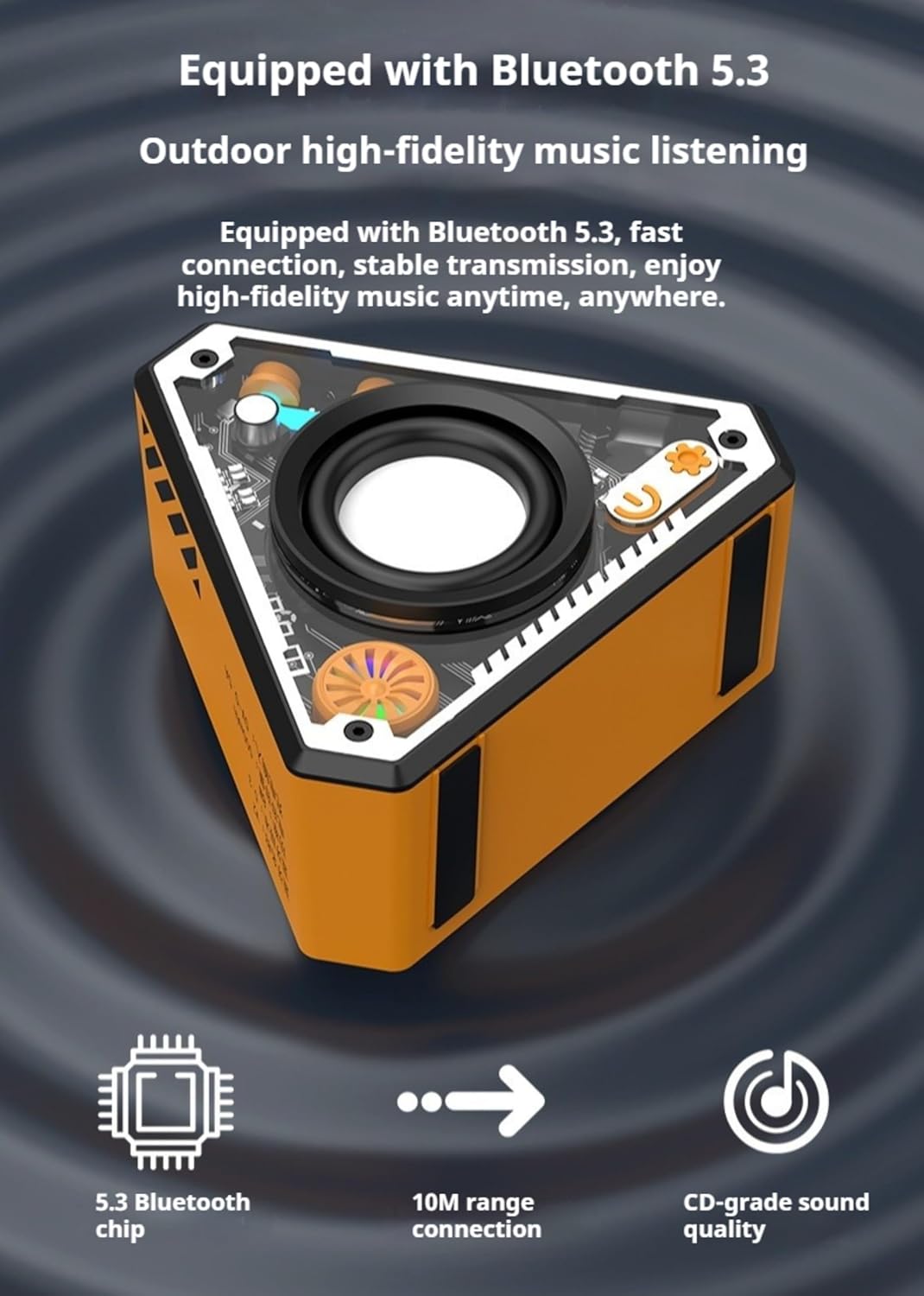 V2 sans fil Bluetooth Haut-parleur Outdoor Portable Mecha Subwoofer Mini Bureau Petit haut-parleur