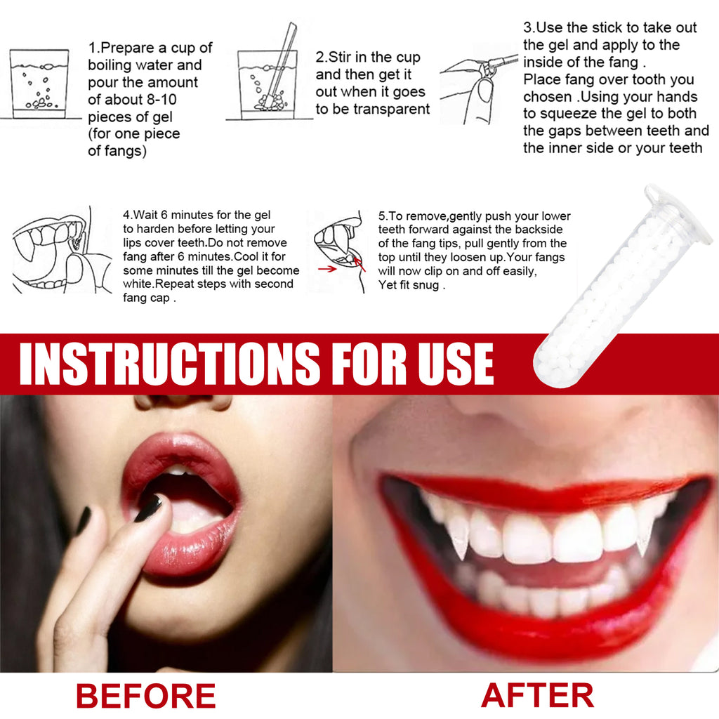 Dents de vampire rétractables