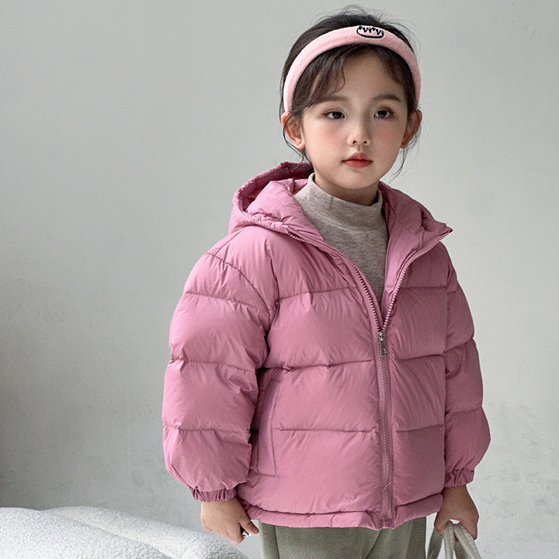 Garçons et filles d'hiver Épaisseur Veste à capuche