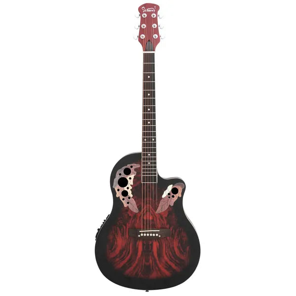 Ne vendez pas sur Amazon - 41 pouces Cutaway Full-Size Acoustic-Electric Guitar Rame Voice Hole