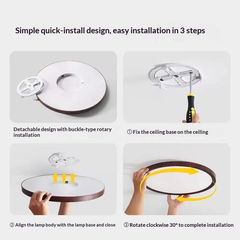 Lumière plafond minimaliste pour la chambre