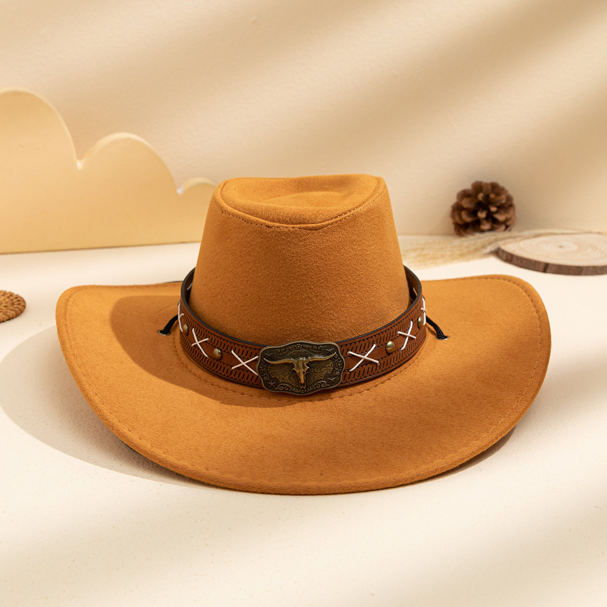 Été hommes et femmes matching métal boucle point croisé Versatile Eye-catcher Western