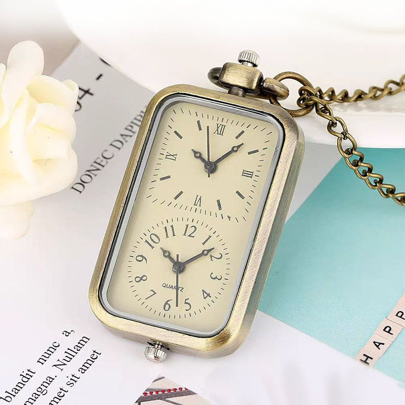 Montre de poche porte-clés tissée à la main