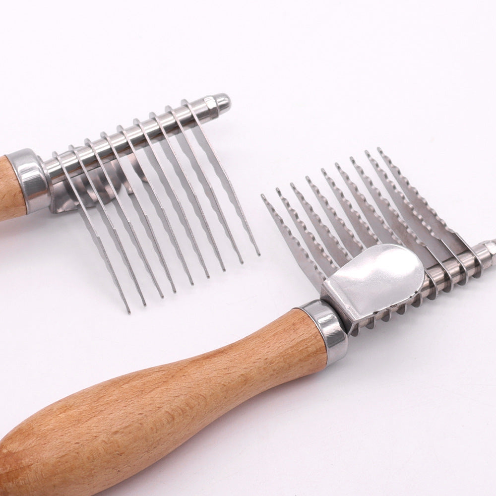 Brosse de toilettage pour animaux de compagnie pour enlever les nœuds et la fourrure des chats