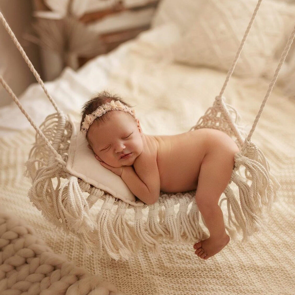 Photographie Props Crib Shooting Auxiliary Hand-tissé Hammock
