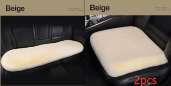 Siège auto En peluche d'hiver Coussin carré monoplace