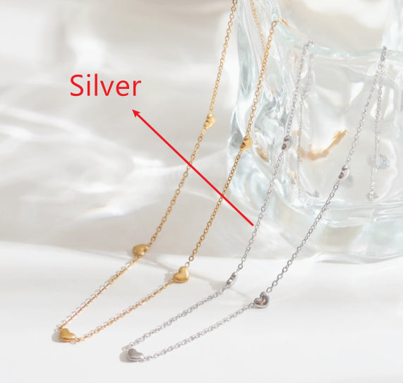 Cool-style 5 Petit coeur Collier délicat pour les femmes
