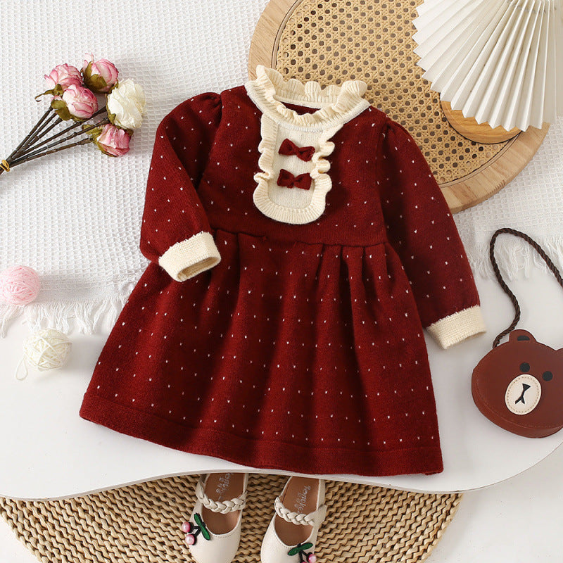 Robe de soirée en tricot chic de style coréen