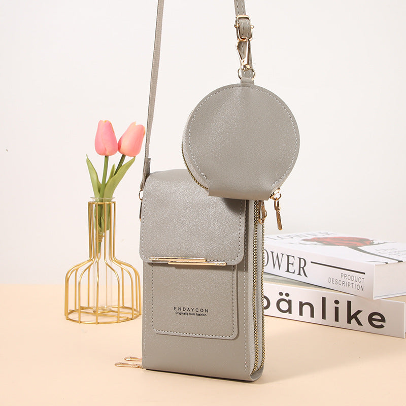 Multi-compartiment Crossbody Mini Coin Purse