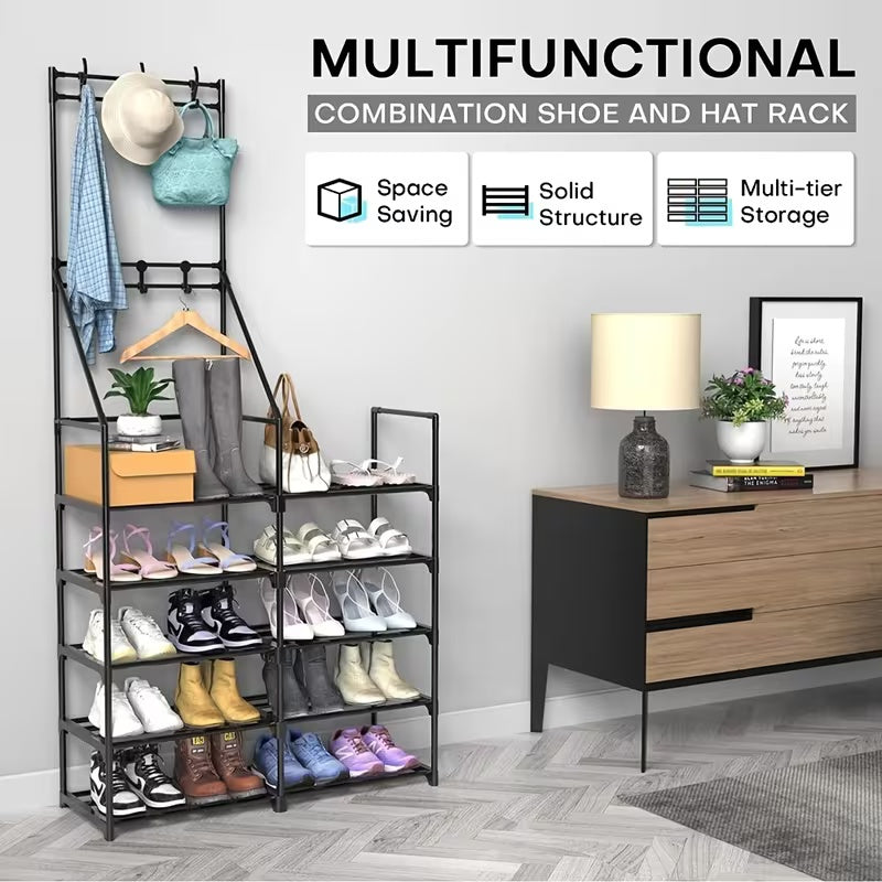 Combo tout-en-un, porte-chaussures en double rive robuste