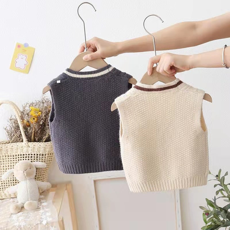 Chandail Chandail Bébé Chandail Vest Outwear au printemps et en automne