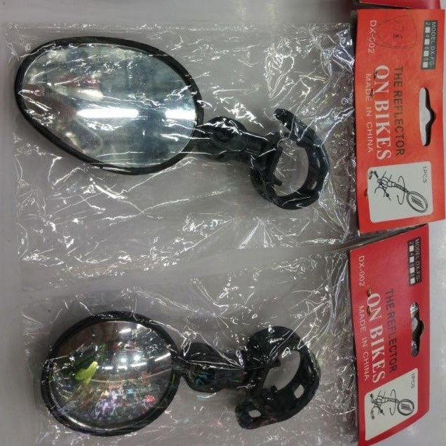 Rétroviseur en verre de vélo miroir 360 degrés rotatif réflecteur sécurité fixation de vélo