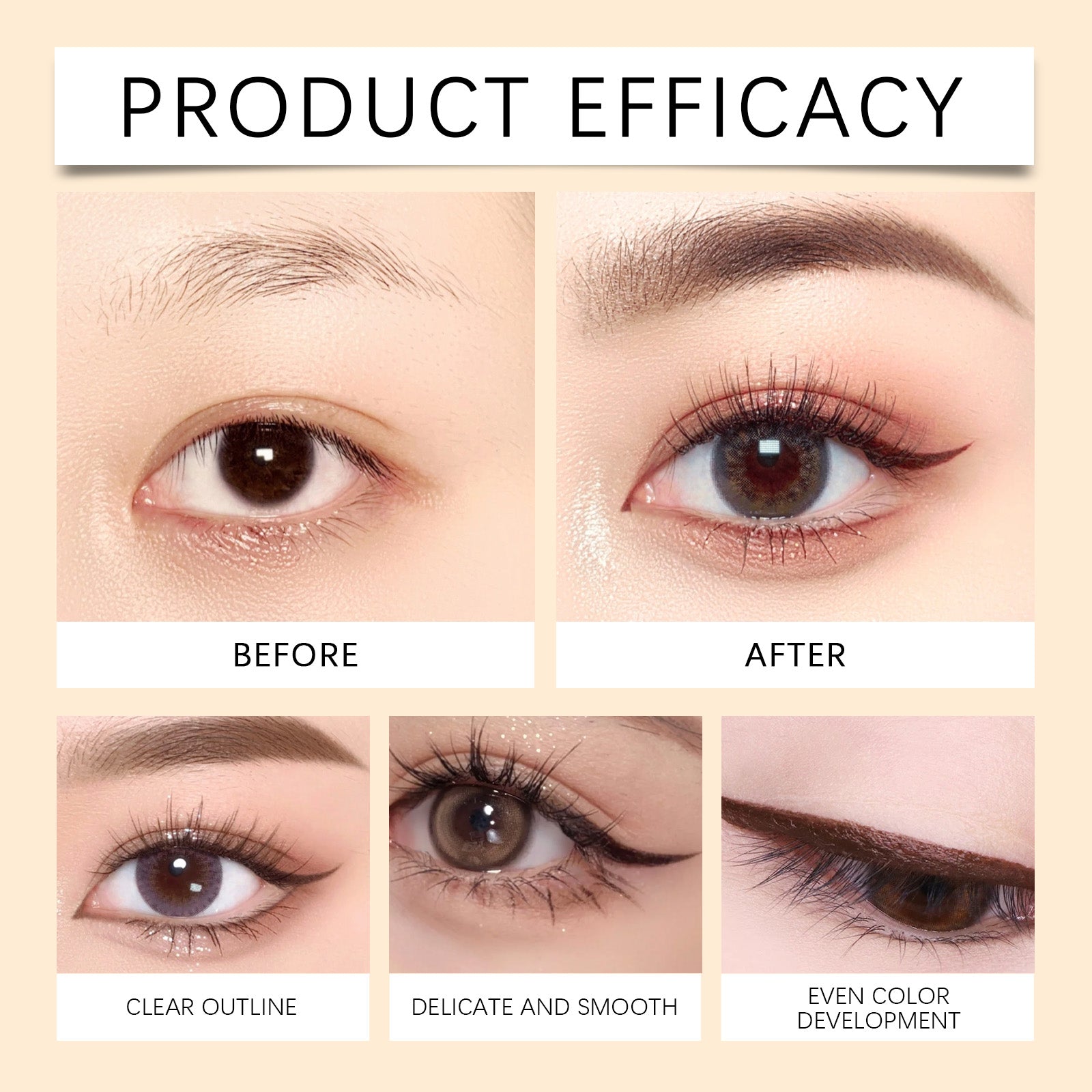 Eyeliner stylo imperméable noir 1pc1box